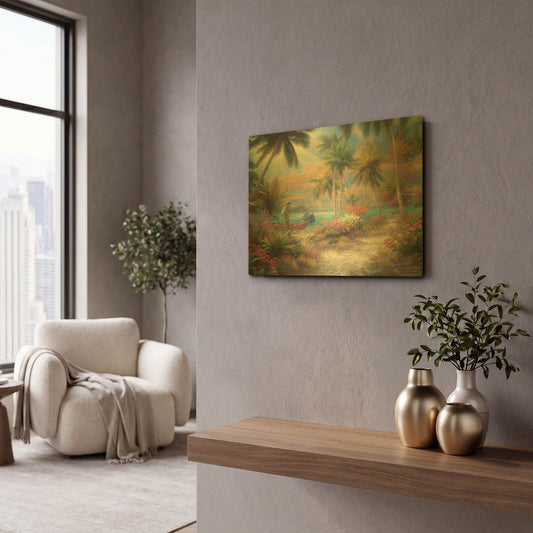 'Isle of Palms' By Chuck Pinson Gold Metal Wall Art
