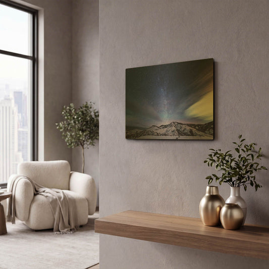 'Andromeda Rising' By Darren White Gold Metal Wall Art