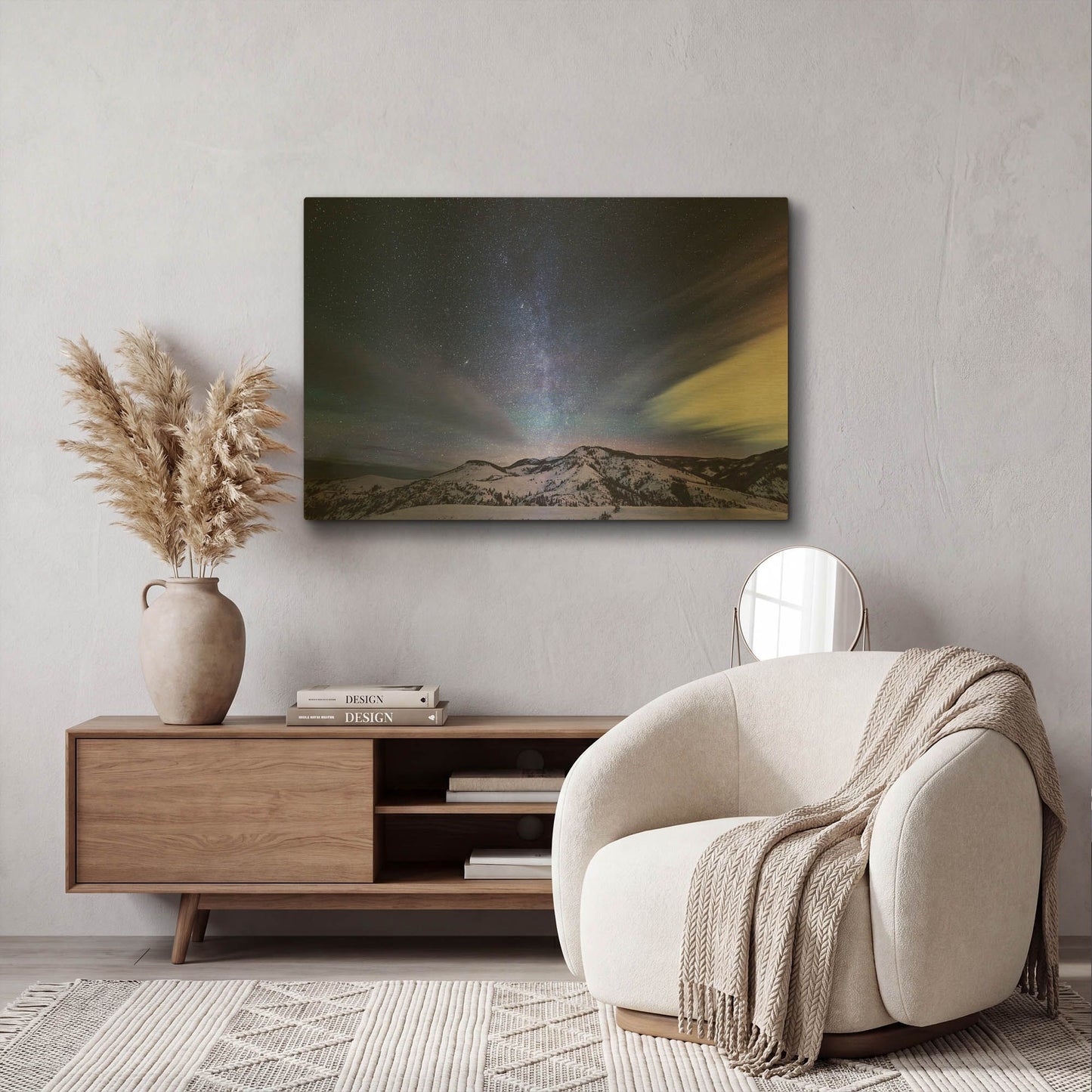 'Andromeda Rising' By Darren White Gold Metal Wall Art