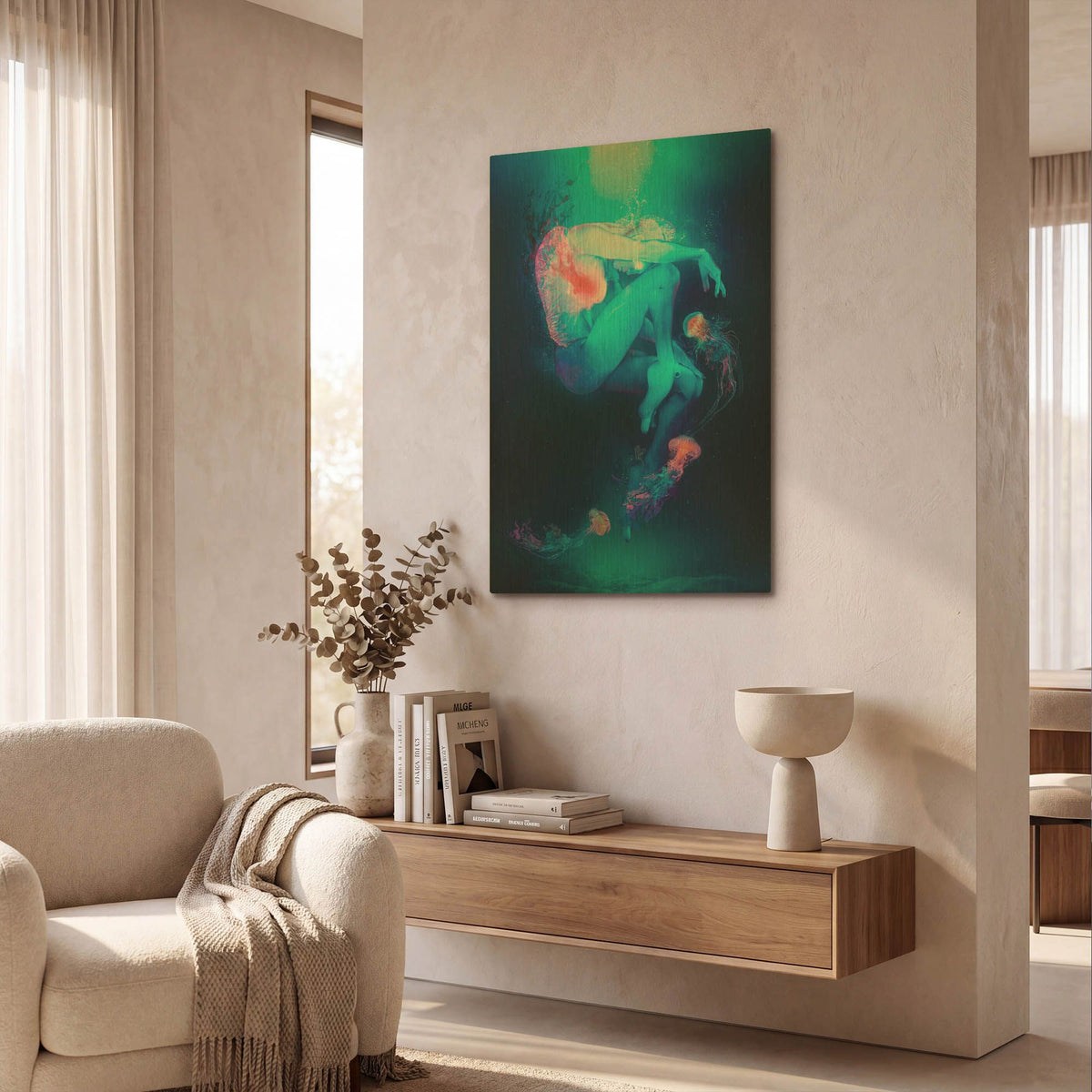 'Adagio for Stings' By Mario Sanchez Nevado Gold Metal Wall Art