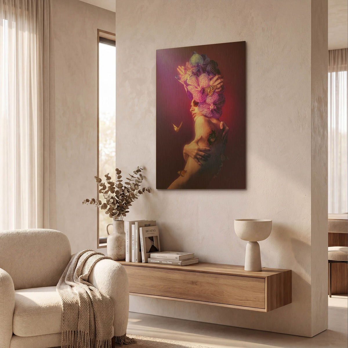 'Chrysalis' By Mario Sanchez Nevado Gold Metal Wall Art