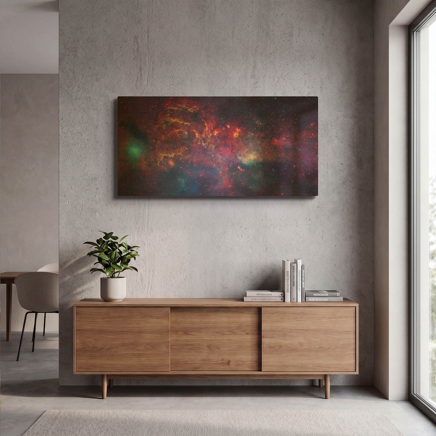 'Center of the Milky Way' By NASA Space Photos Gold Metal Wall Art