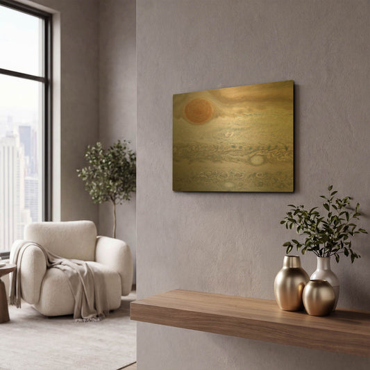 'Clyde's Spot of Jupiter' By NASA Space Photos Gold Metal Wall Art