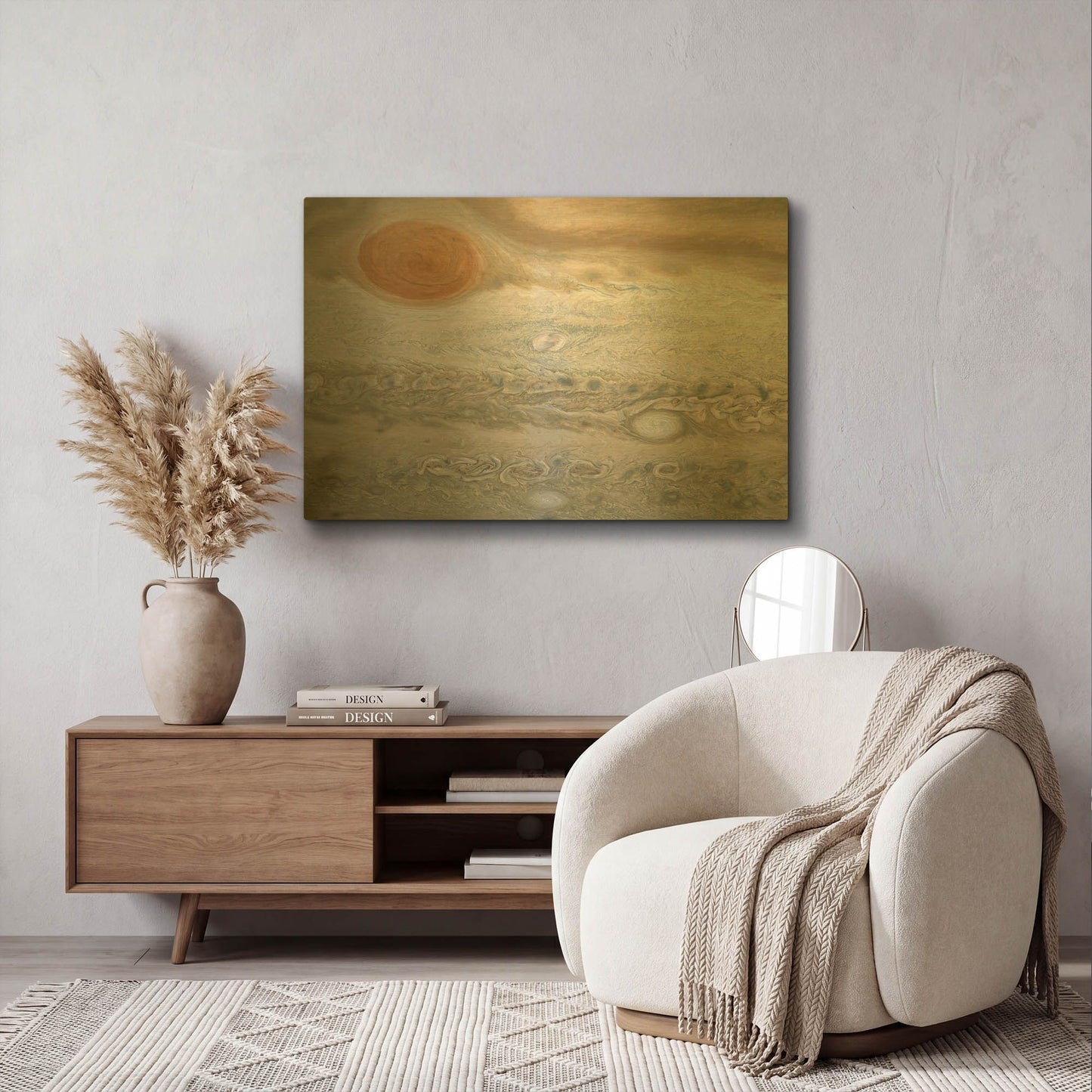 'Clyde's Spot of Jupiter' By NASA Space Photos Gold Metal Wall Art