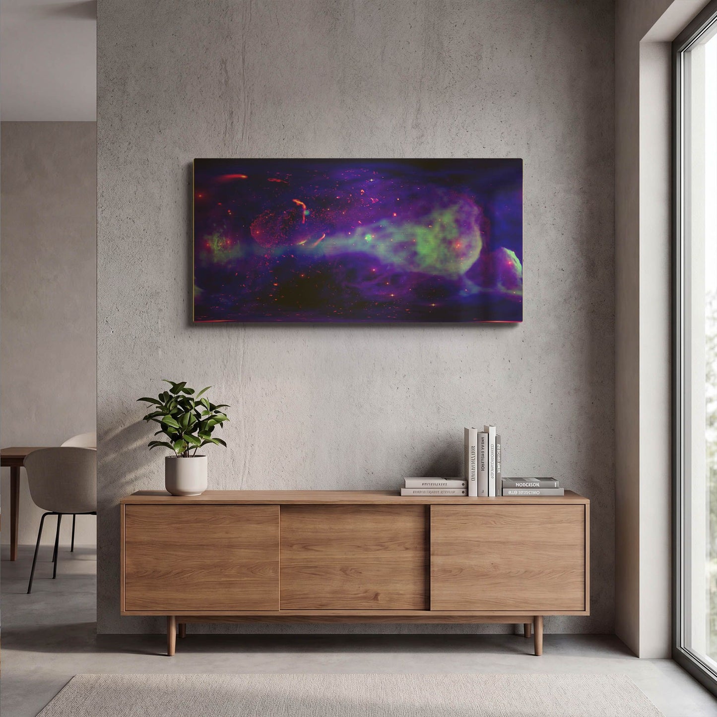 'Galactic Center' By NASA Space Photos Gold Metal Wall Art