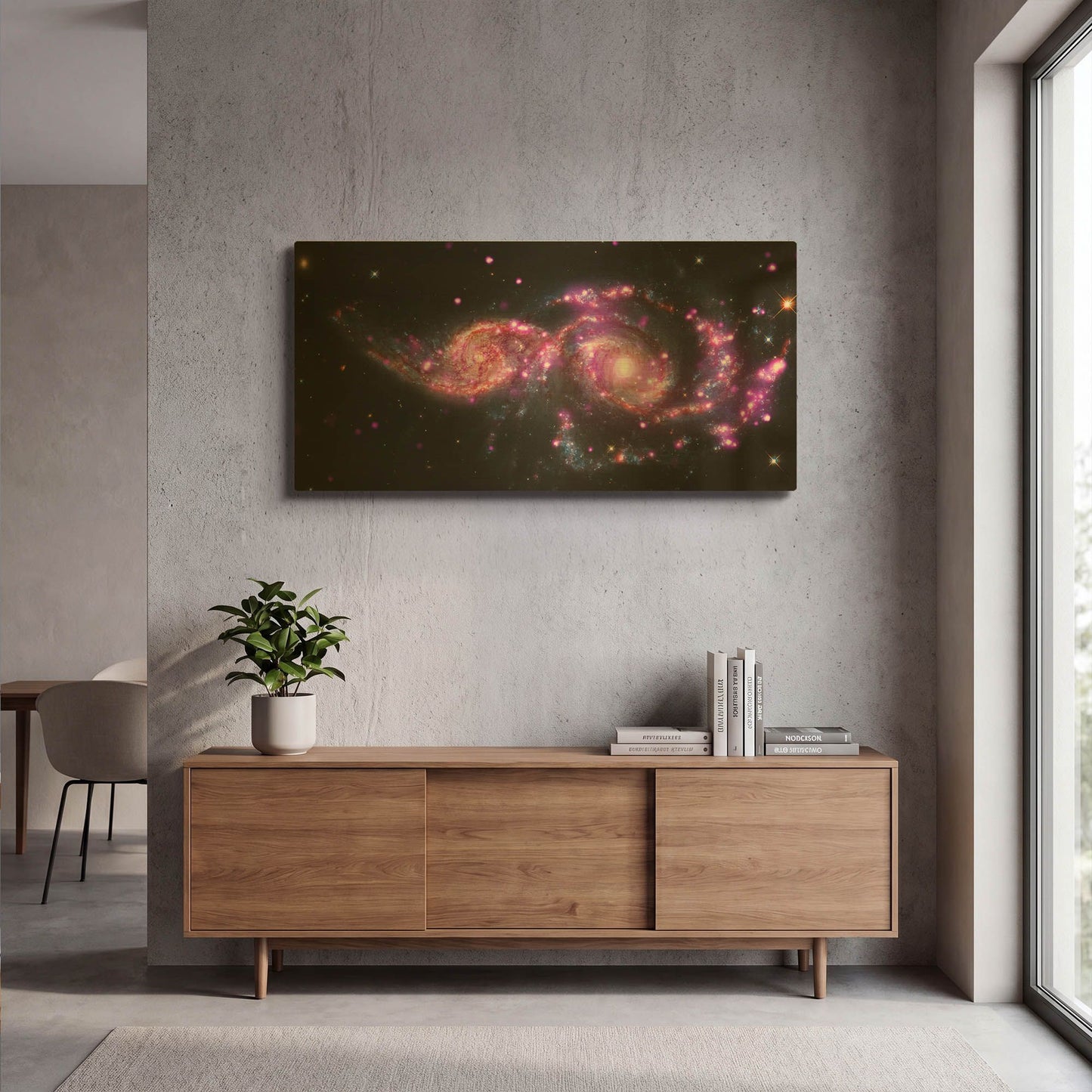 'Galactic Dance' By NASA Space Photos Gold Metal Wall Art
