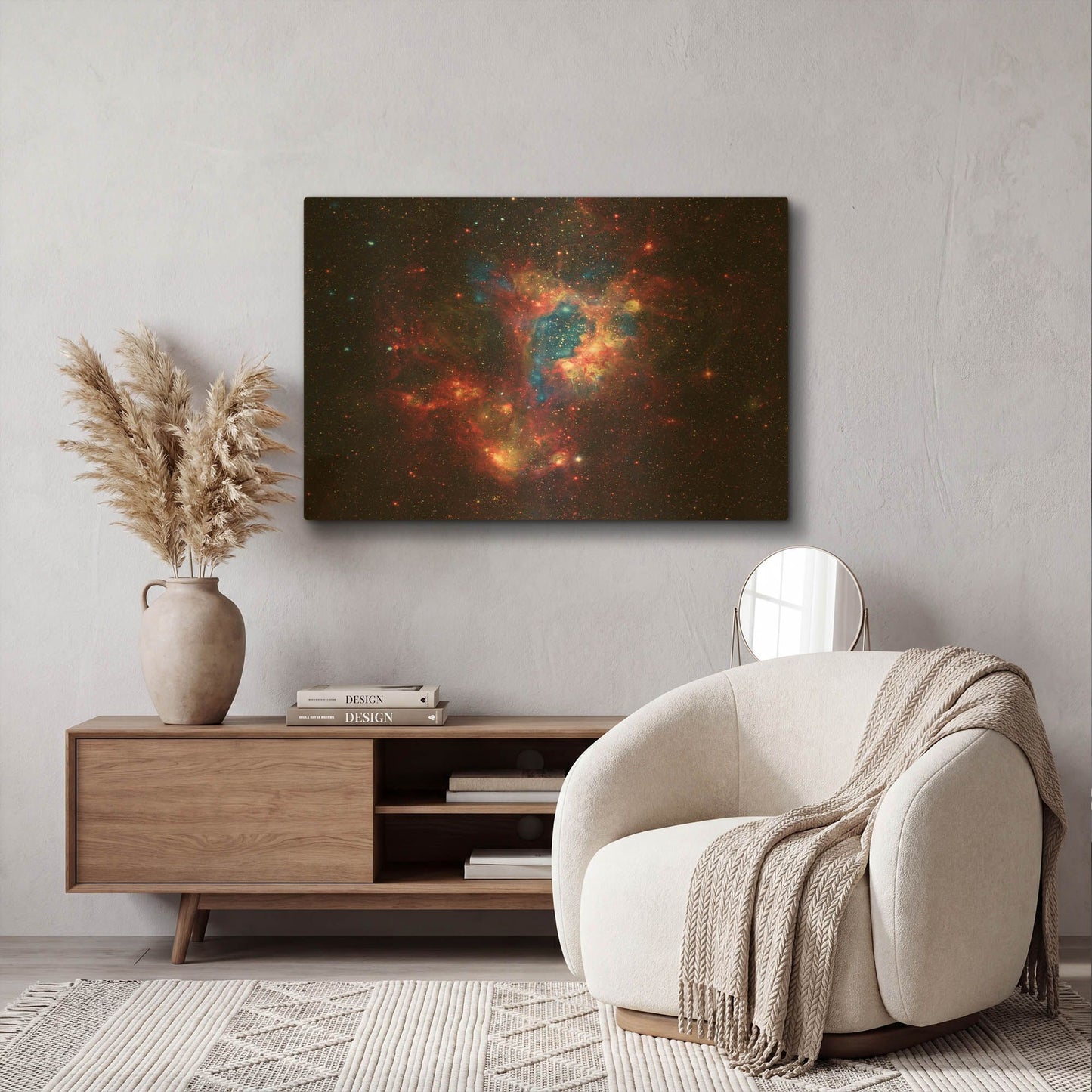 'NGC 1929 Superbubble' By NASA Space Photos Gold Metal Wall Art
