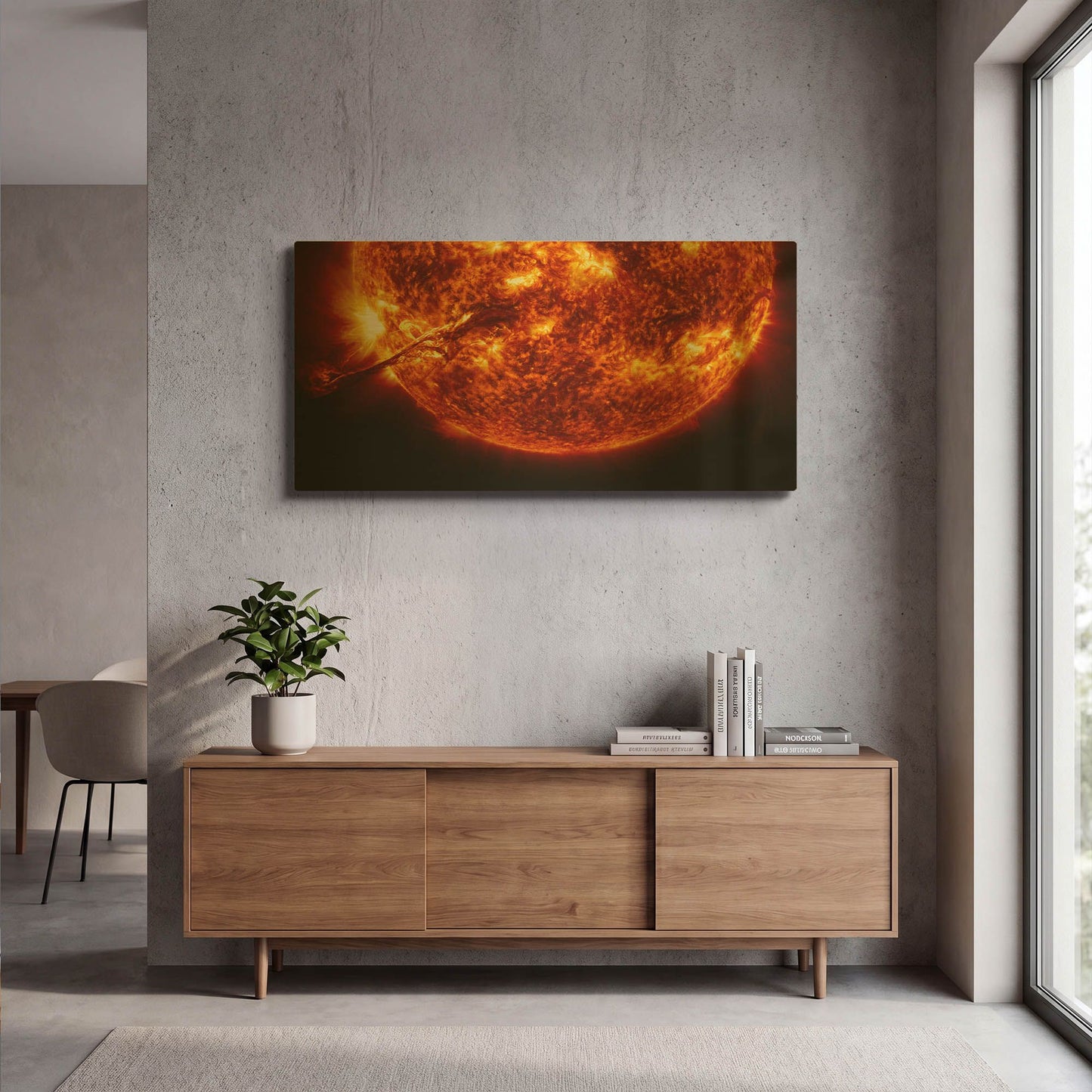'Solar Flare' By NASA Space Photos Gold Metal Wall Art
