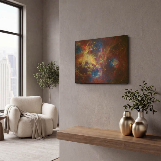 'Tarantula Nebula' By NASA Space Photos Gold Metal Wall Art