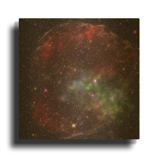 'DEM L238 Supernova' By NASA Space Photos Gold Metal Wall Art