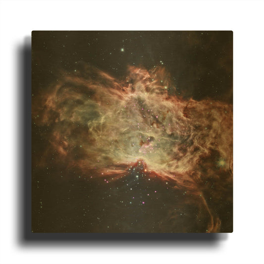 'Flame Nebula' By NASA Space Photos Gold Metal Wall Art