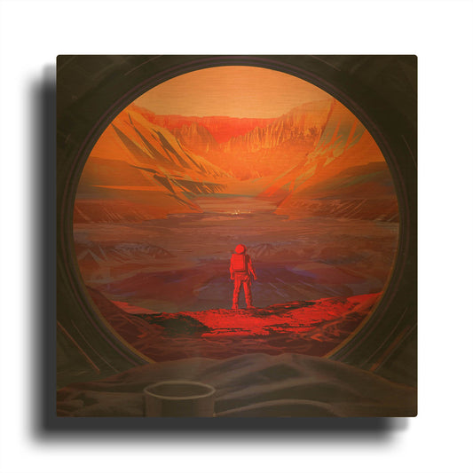 'On Mars' By NASA Space Photos Gold Metal Wall Art