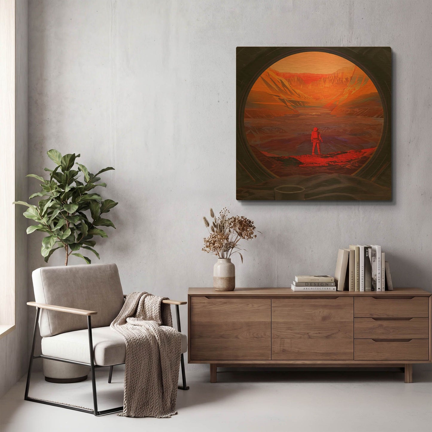 'On Mars' By NASA Space Photos Gold Metal Wall Art