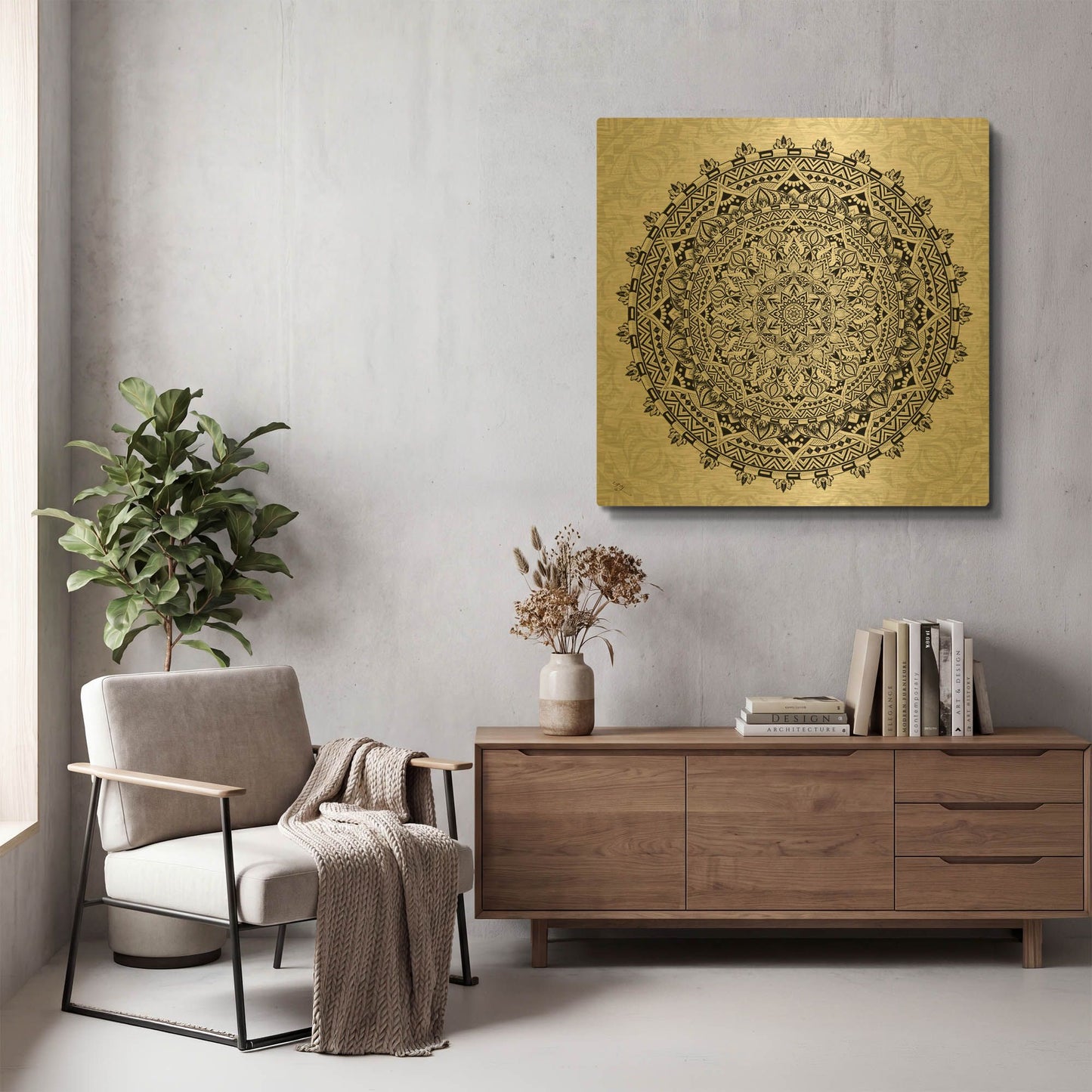 'Balance' By Cameron Gray Gold Metal Wall Art