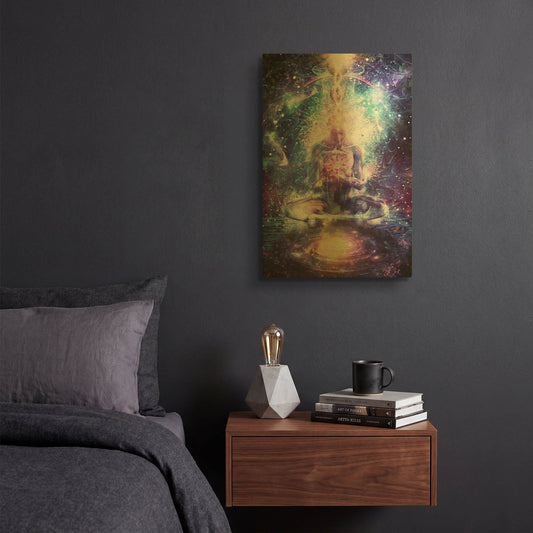 'On The Edge Of Harmony' By Cameron Gray Gold Metal Wall Art