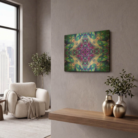 'Set and Setting 2' By Cameron Gray Gold Metal Wall Art