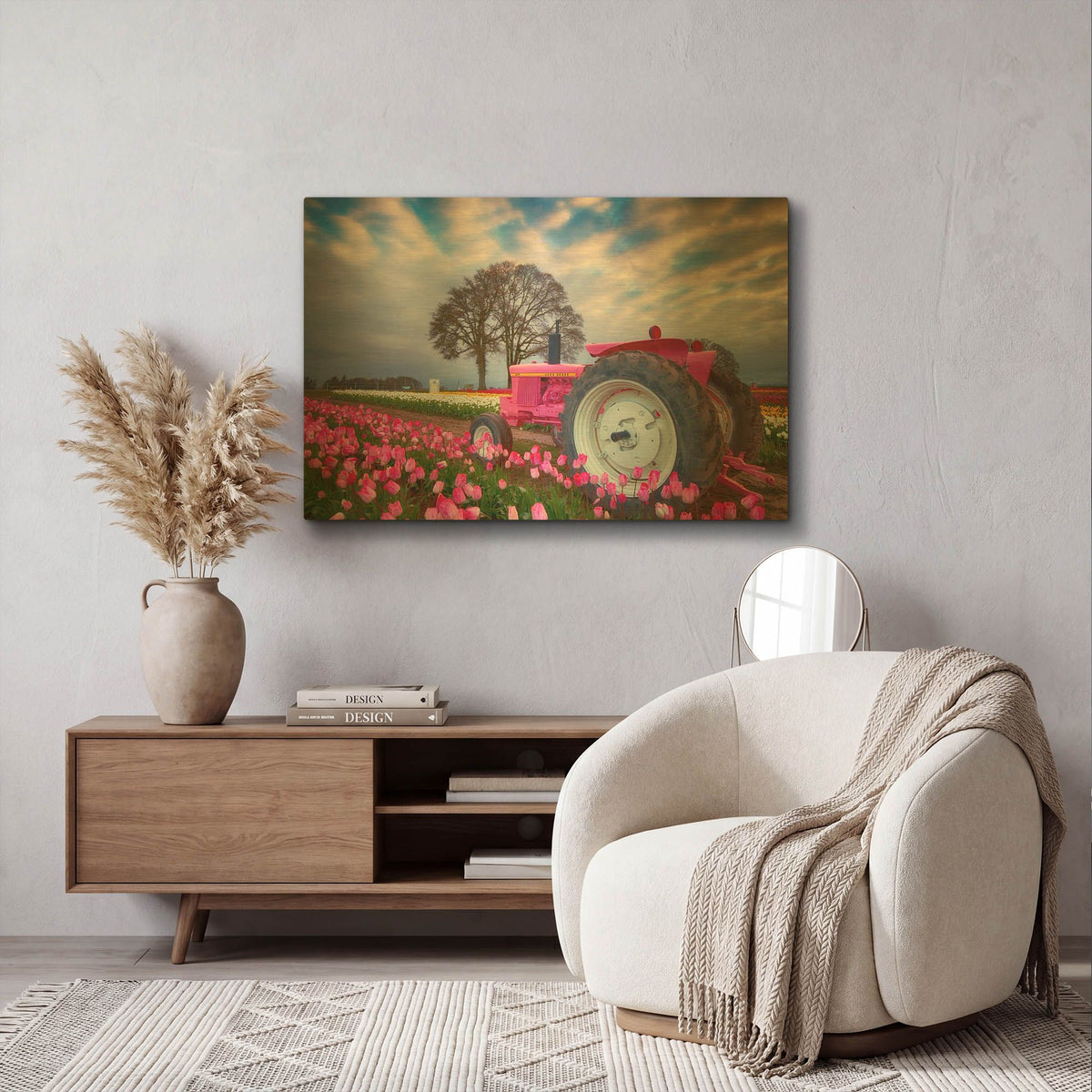 'Jane Deere' By Darren White Gold Metal Wall Art