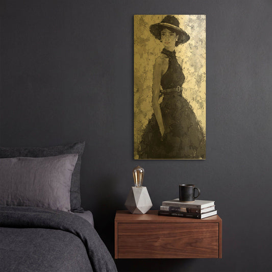 'Poised' By Alexander Gunin Gold Metal Wall Art