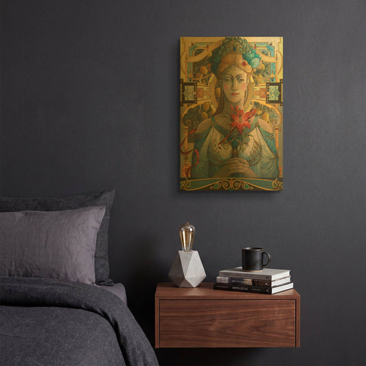 'In Ancient Rome' By David Galchutt Gold Metal Wall Art