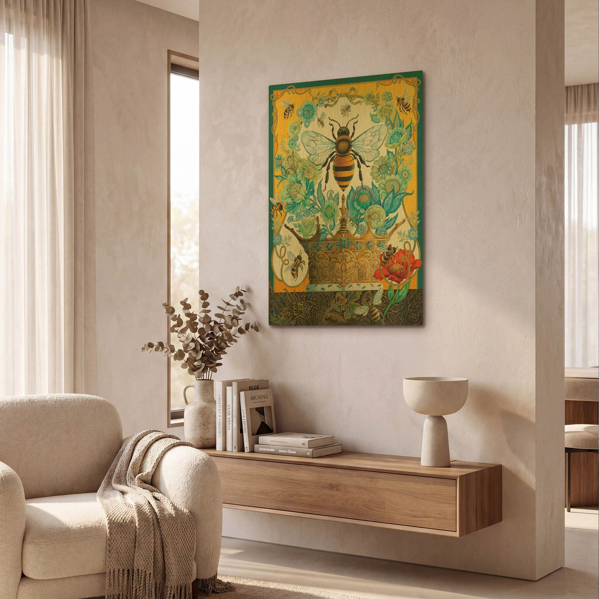 'Natures Crowning Glory' By David Galchutt Gold Metal Wall Art