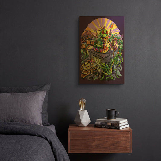 'Insect Band' By Flyland Designs Gold Metal Wall Art