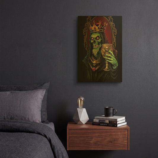 'King And Crown' By Flyland Designs Gold Metal Wall Art