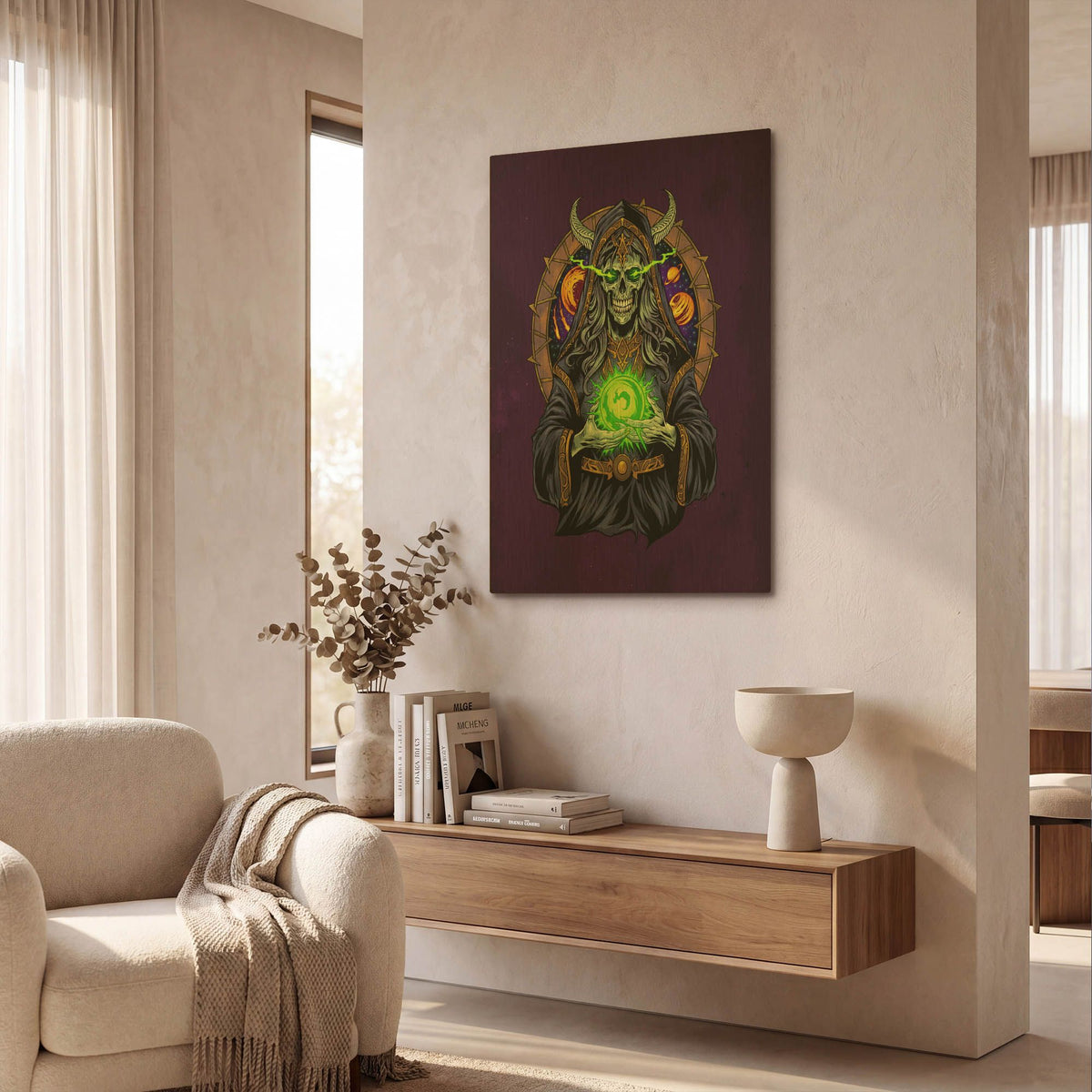 'Space Sorceress' By Flyland Designs Gold Metal Wall Art
