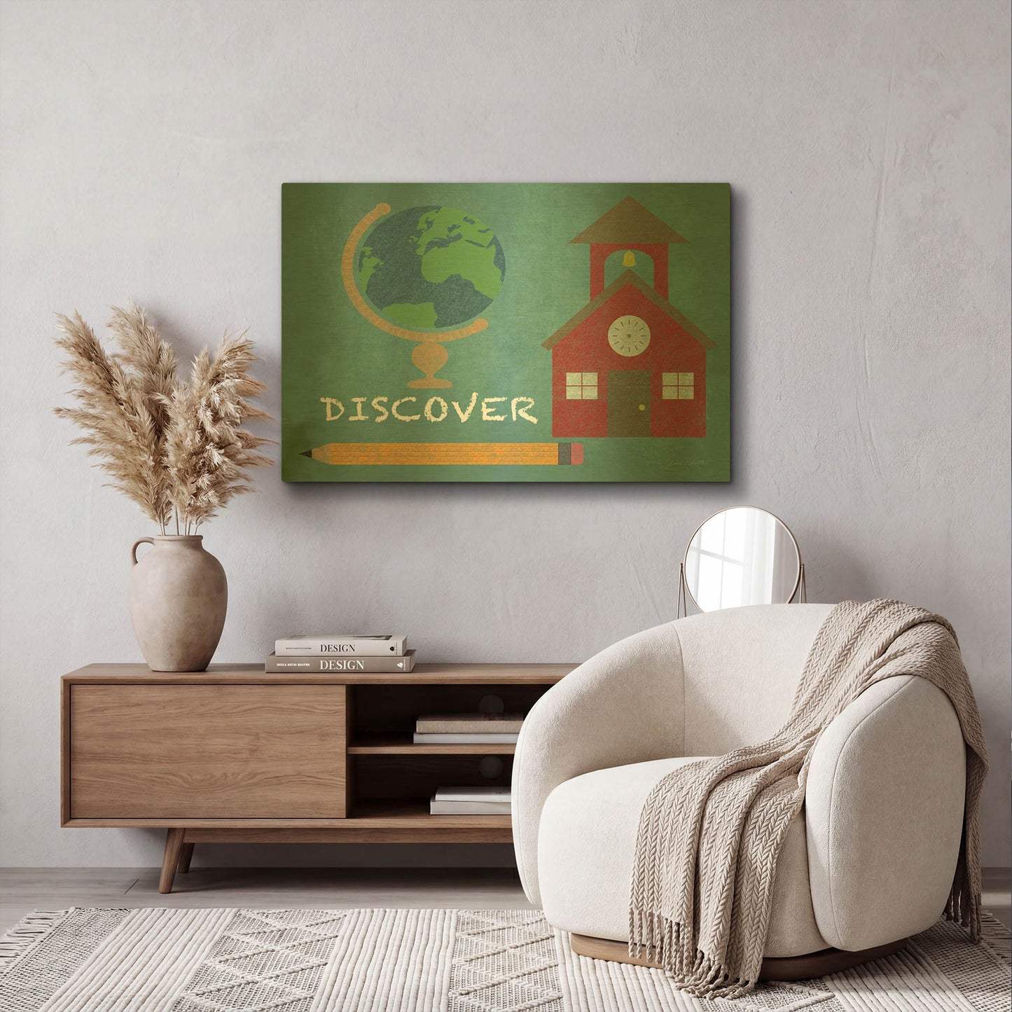 'Adventure Fun G' By Jean Plout Gold Metal Wall Art