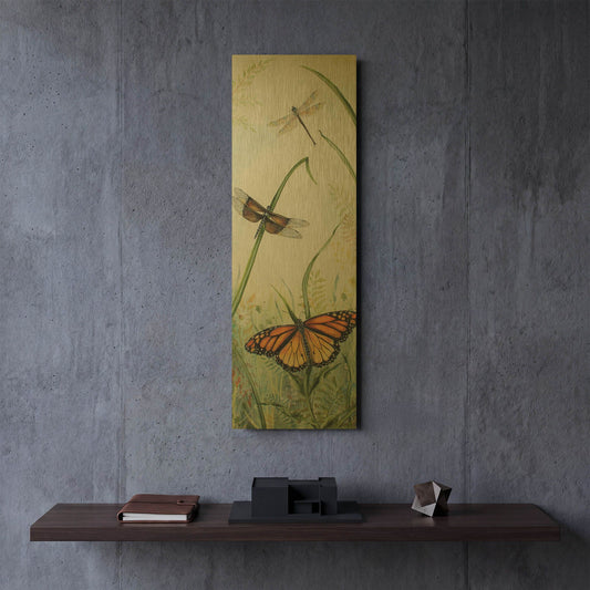 'Botanical Beauties' By Jean Plout Gold Metal Wall Art