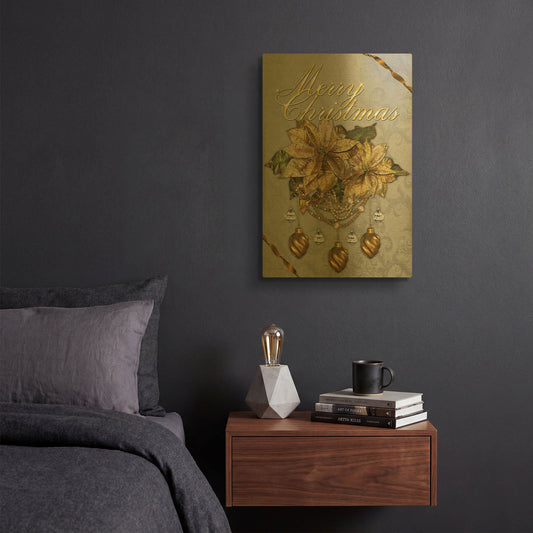 'Celebrate The Season' By Jean Plout Gold Metal Wall Art