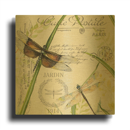 'Botanical Beauties 2' By Jean Plout Gold Metal Wall Art