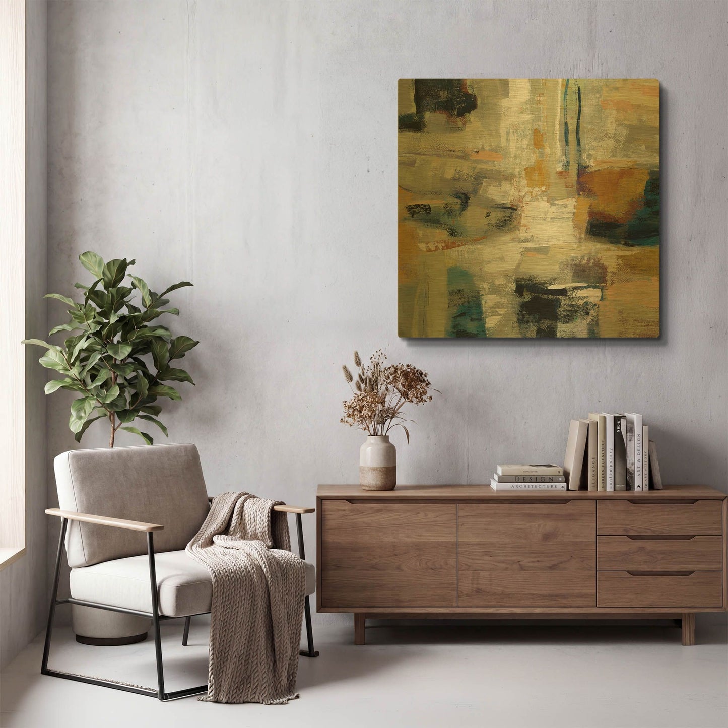 'Full Moon I' By Silvia Vassileva Gold Metal Wall Art