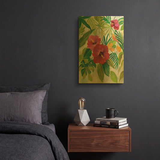 'Tropical Jewels I' By Silvia Vassileva Gold Metal Wall Art