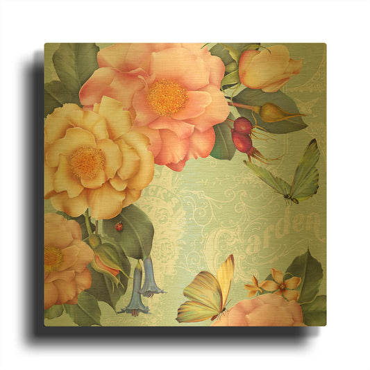 'Summer Gifts B' By Jean Plout Gold Metal Wall Art