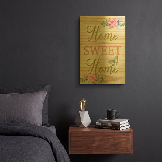 'Welcome Home D' By Jean Plout Gold Metal Wall Art
