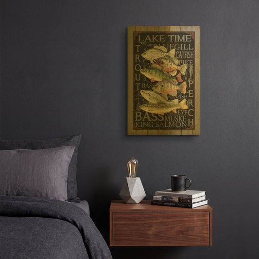 'Wilderness Lodge O' By Jean Plout Gold Metal Wall Art