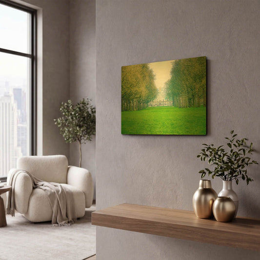 'Buckingham Palace In The Mist' By Mark A Paulda Gold Metal Wall Art
