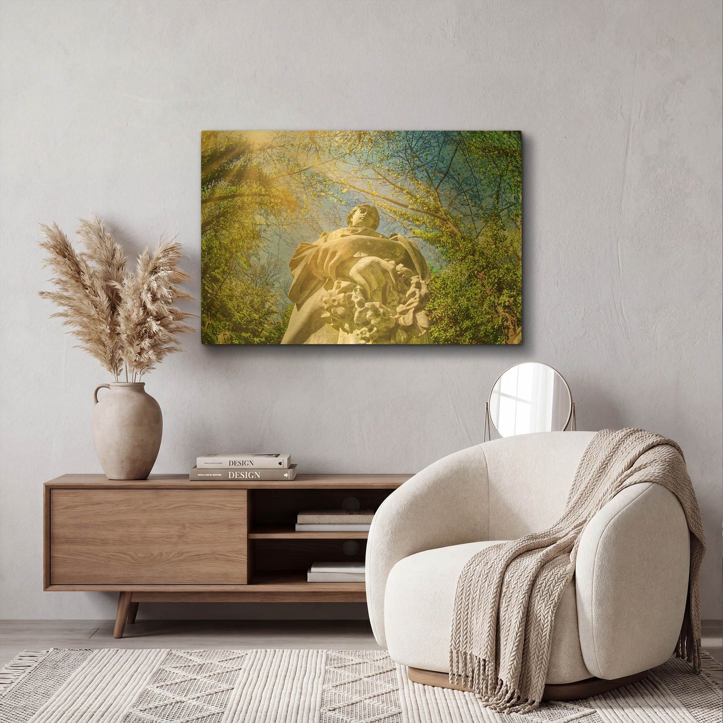 'Here To Comfort You' By Mark A Paulda Gold Metal Wall Art