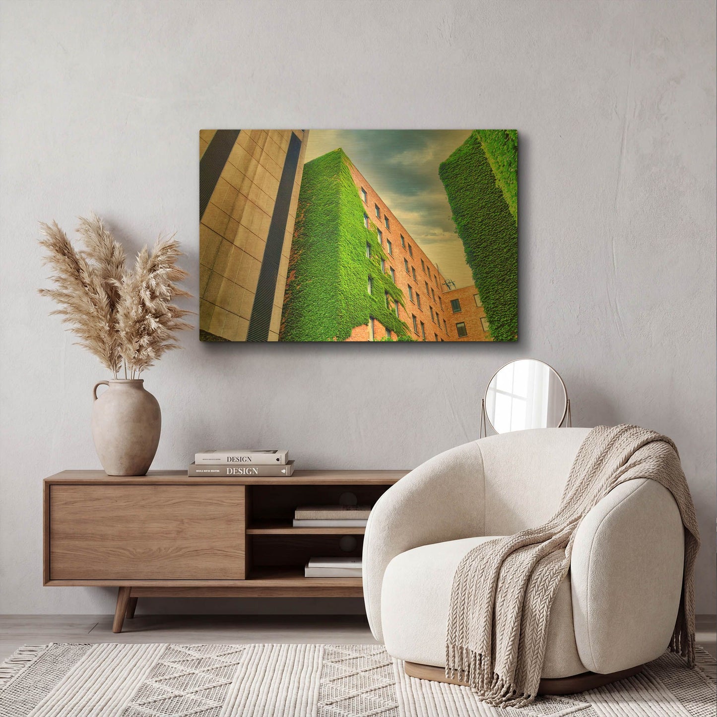 'Nature Reclamation' By Mark A Paulda Gold Metal Wall Art