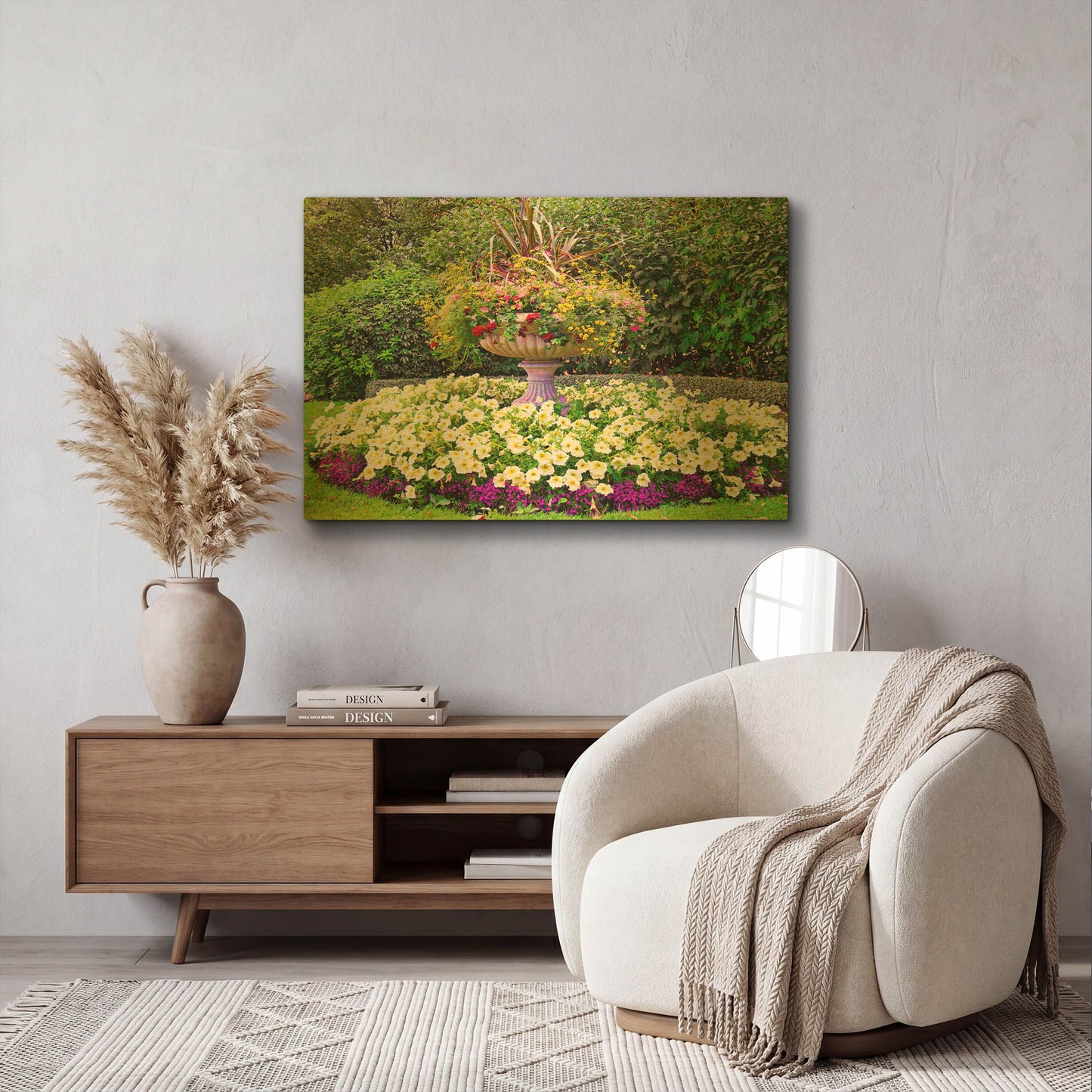 'Regent's Park Gardens' By Mark A Paulda Gold Metal Wall Art