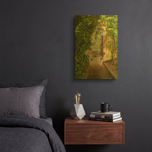 'Step Into St Dunstan In The East' By Mark A Paulda Gold Metal Wall Art
