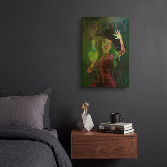 'Deadly Potion' By Michal Loren Art Gold Metal Wall Art