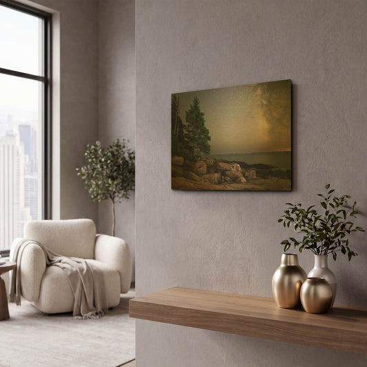 'Acadia Np Me Milky Way 1407' By Mike Jones Gold Metal Wall Art