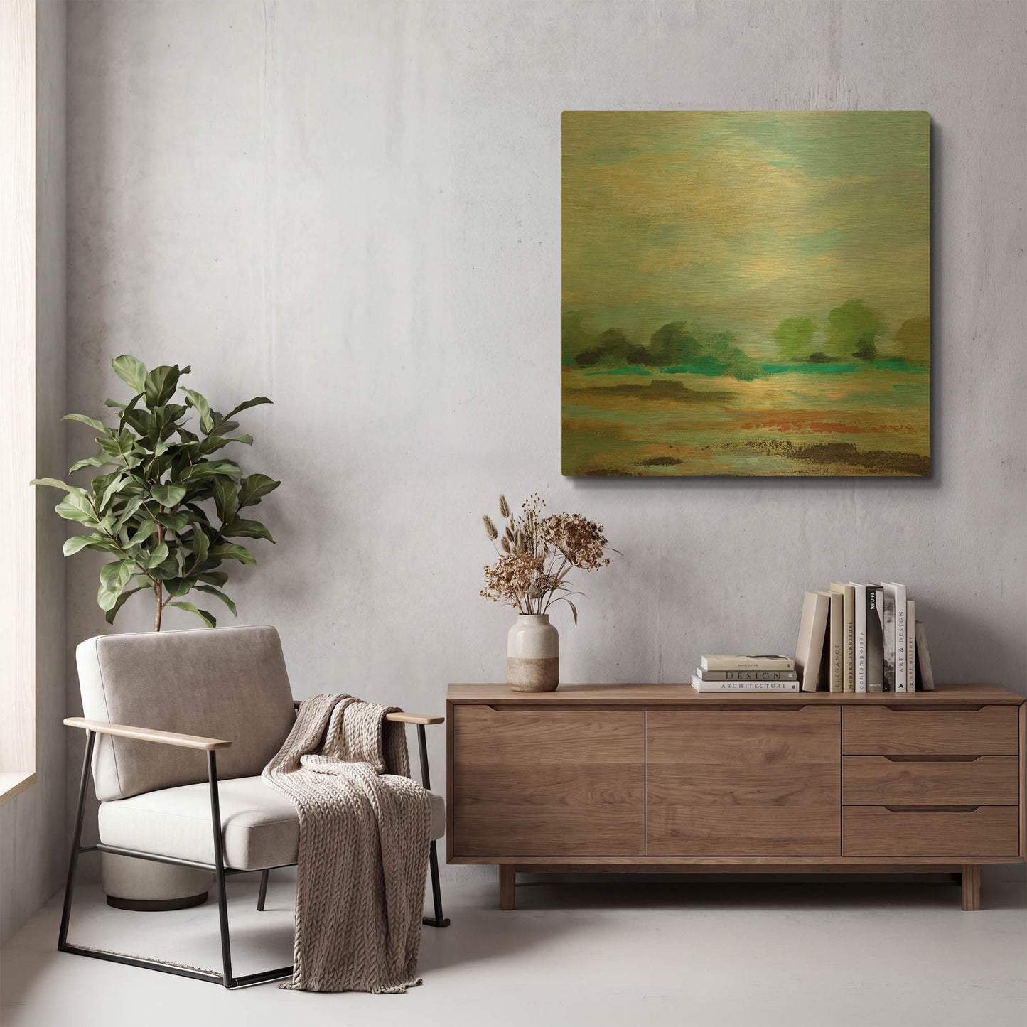'Unexpected Clouds II' By Silvia Vassileva Gold Metal Wall Art