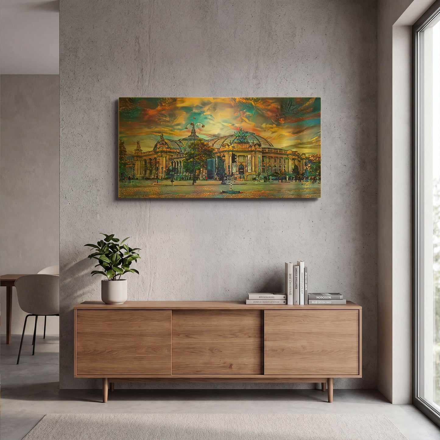 'France Paris Grand Palais Des Champs Elysees' By Pedro Gavidia Gold Metal Wall Art