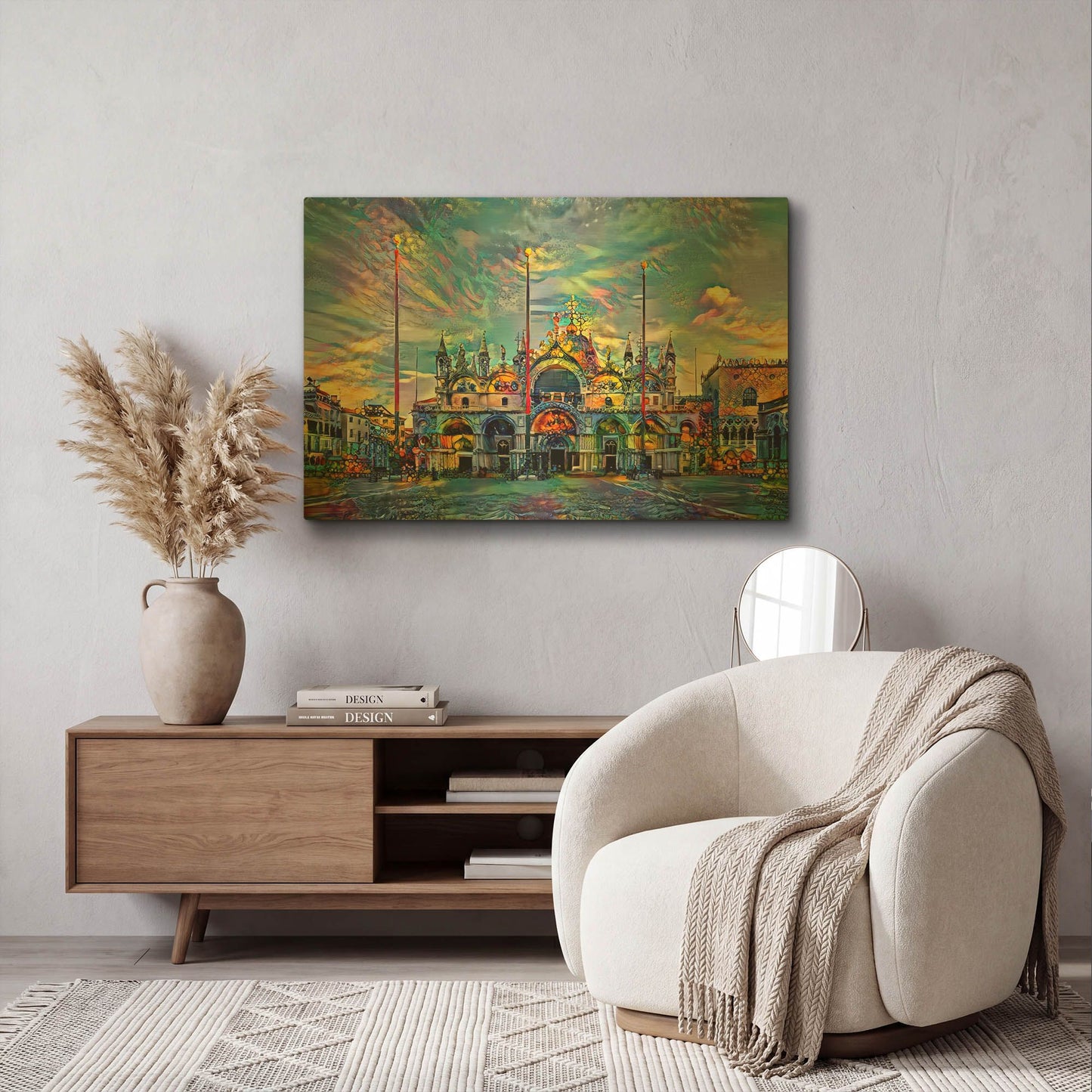 'Italy Venice San Marco Square 2025' By Pedro Gavidia Gold Metal Wall Art