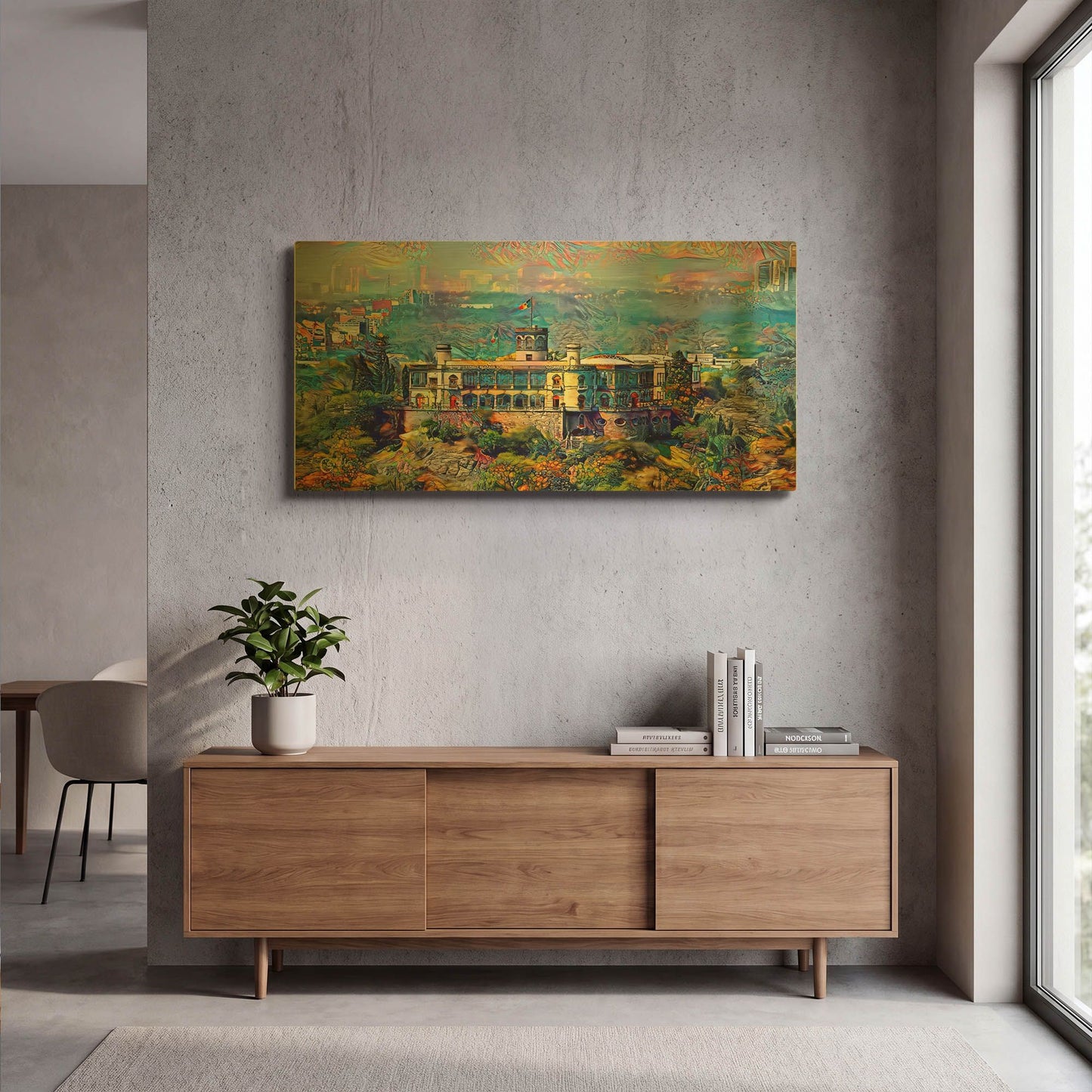 'Mexico City Castillo De Chapultepec 2025' By Pedro Gavidia Gold Metal Wall Art