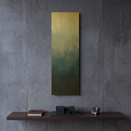 'Silver Wave II' By Silvia Vassileva Gold Metal Wall Art