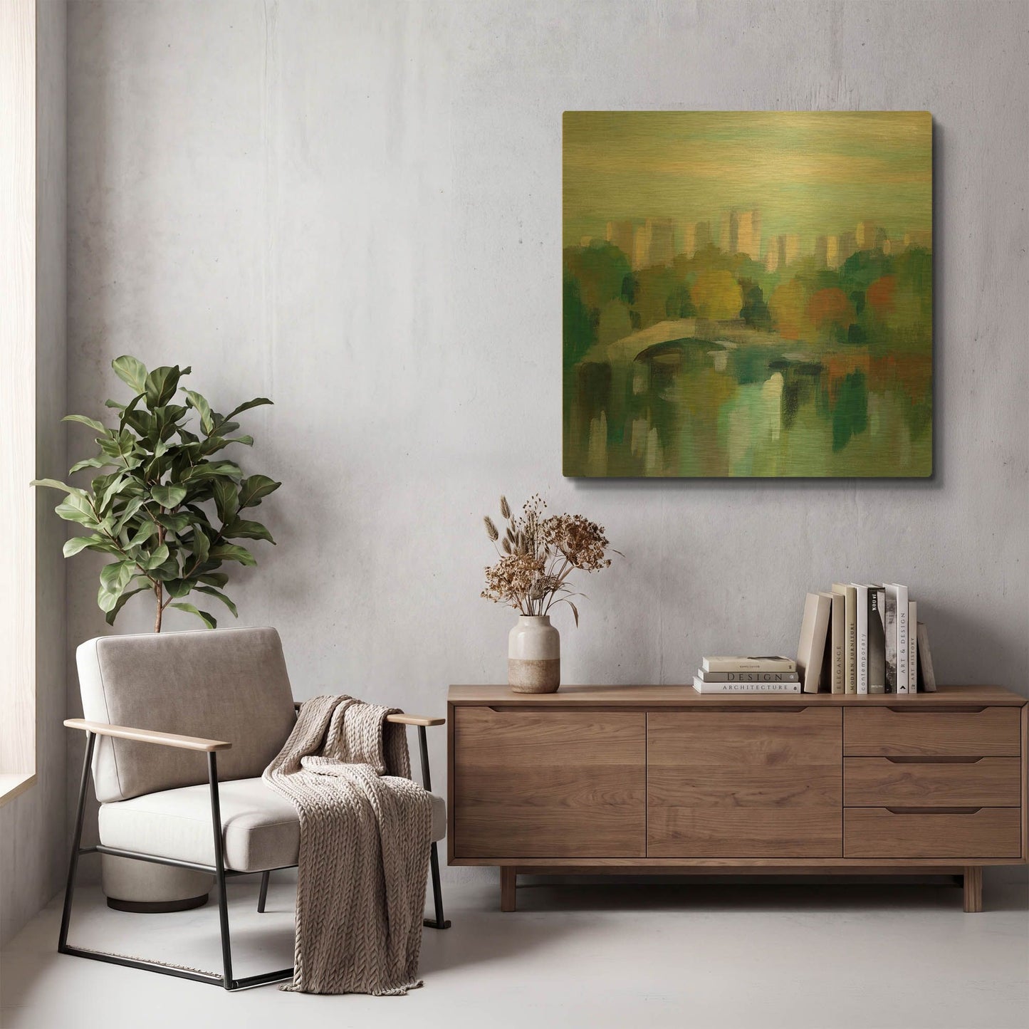 'Manhattan Sketches III' By Silvia Vassileva Gold Metal Wall Art