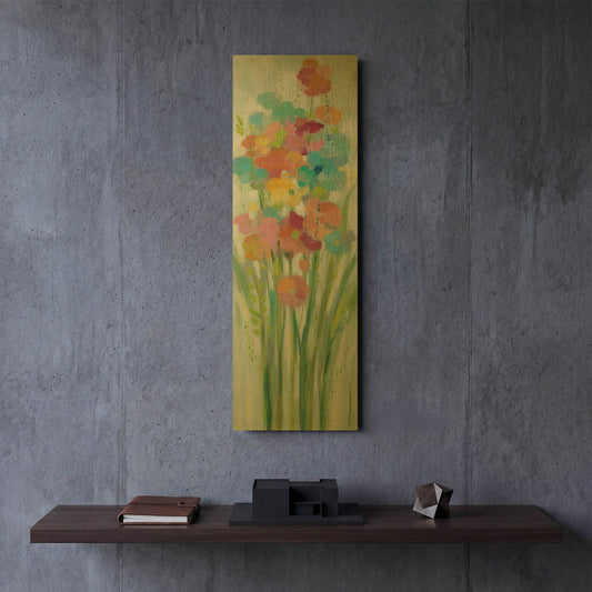 'Long Stem Bouquet II' By Silvia Vassileva Gold Metal Wall Art